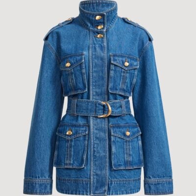 Aje Loxley Denim Trench Jacket - Image 2