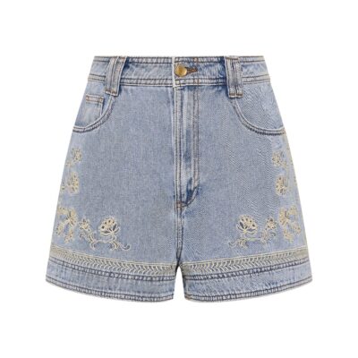 Aje Lotus Denim Short - Image 2