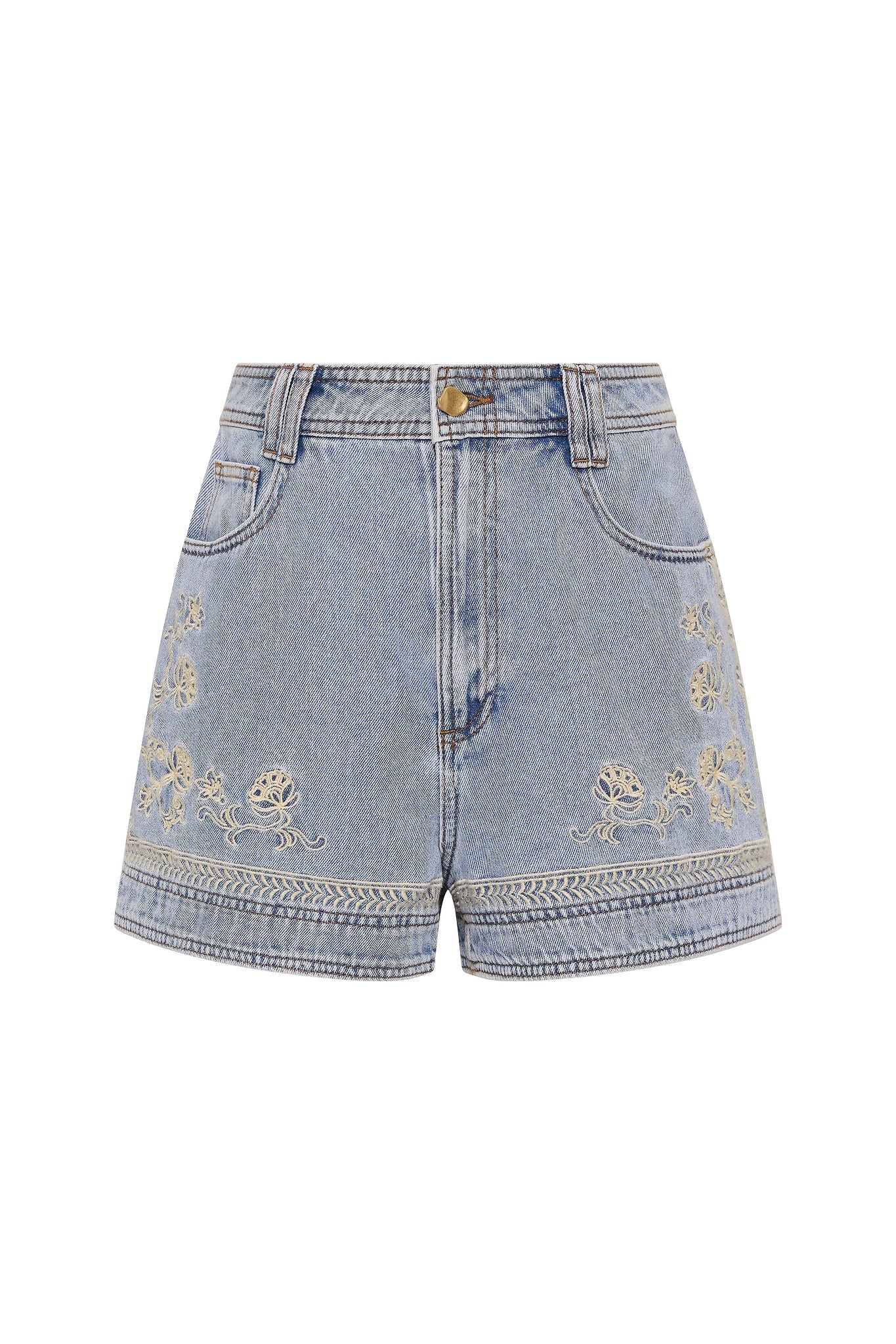 MNAJE060926190235419_2 Aje Lotus Denim Short - Image 2