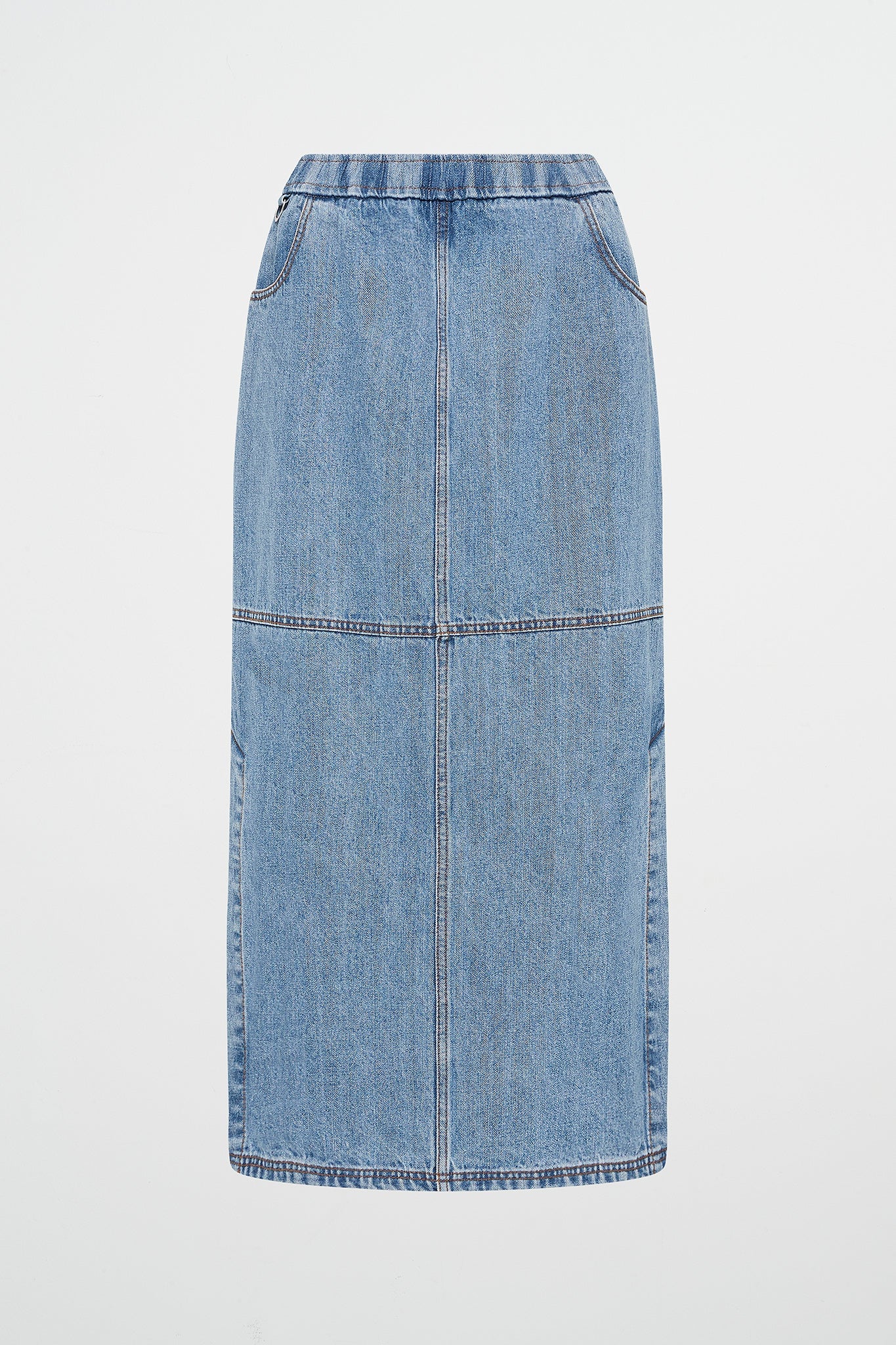 MNAJE060926190235424_2 Aje Longline Denim Skirt - Image 2