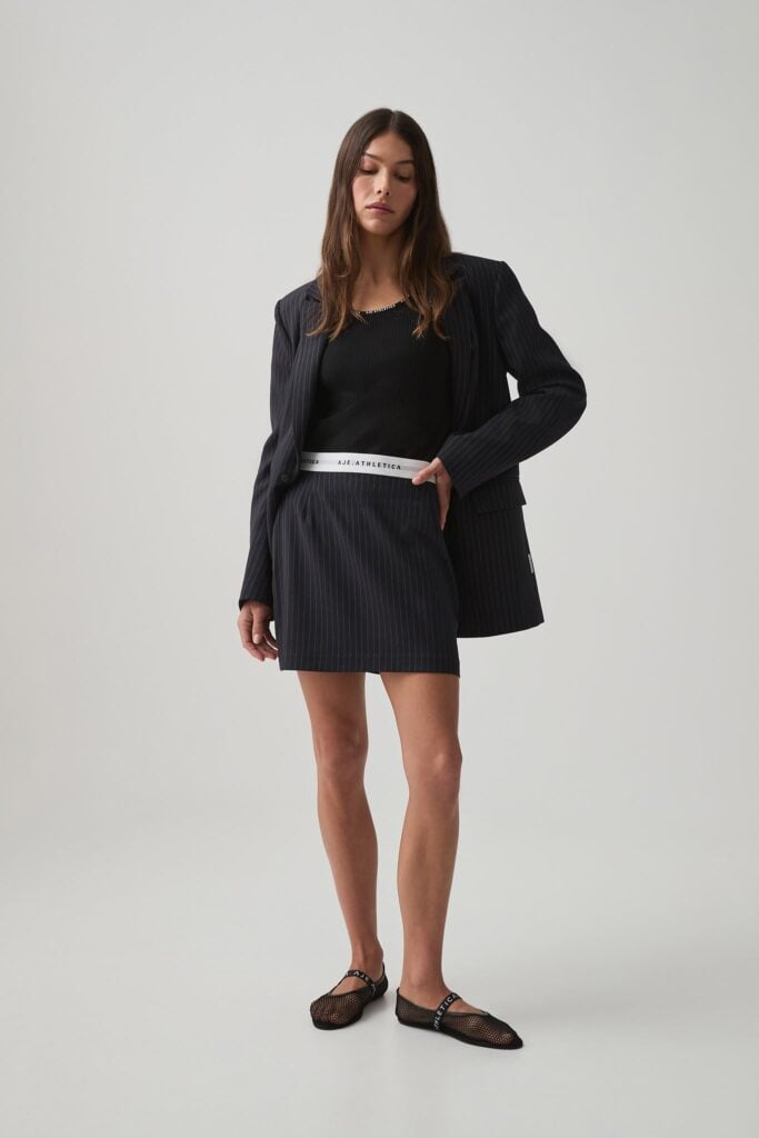 Aje Logo Elastic Mini Skirt 651 - Image 1