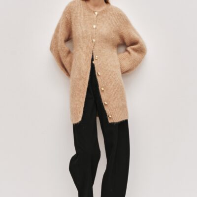 Aje Liyana Fluffy Cocoon Cardigan - Image 1