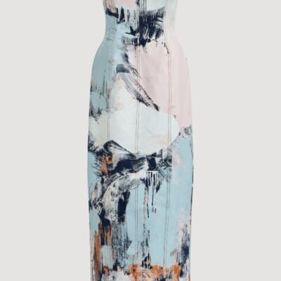 Aje Lettera Denim Midi Dress - Image 2