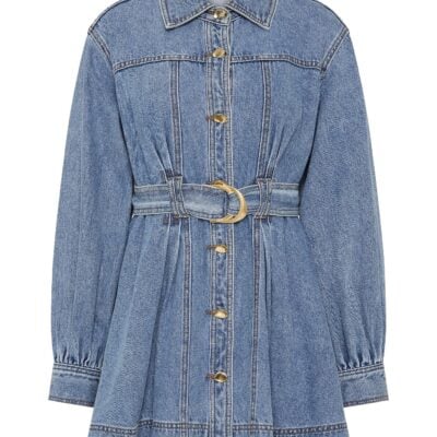 Aje Lane Denim Mini Dress - Image 2