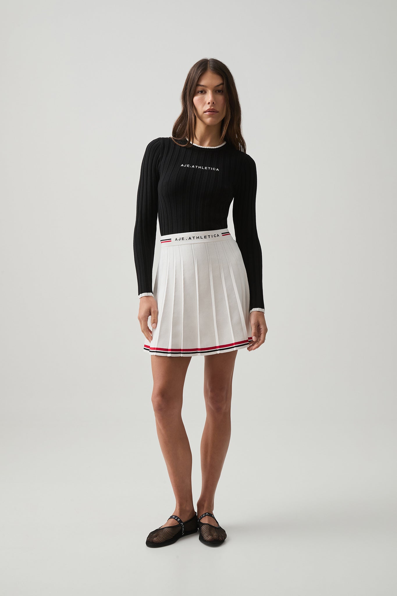 Aje Knit Pleated Skirt 628 - Image 1