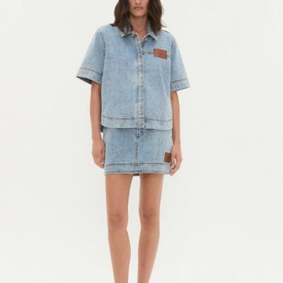 Aje Kindle Denim Shirt - Image 1