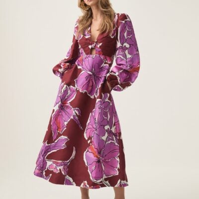 Aje Inflorescence Midi Dress - Image 1