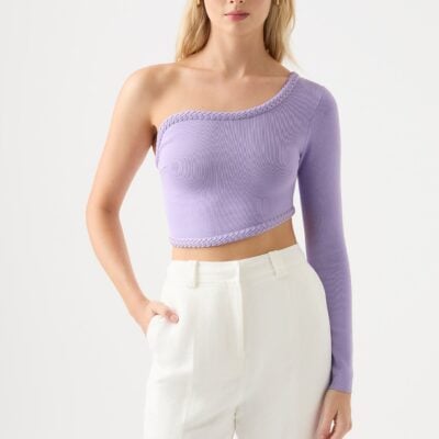 Aje Hyades Braided Long Sleeve Top - Image 1