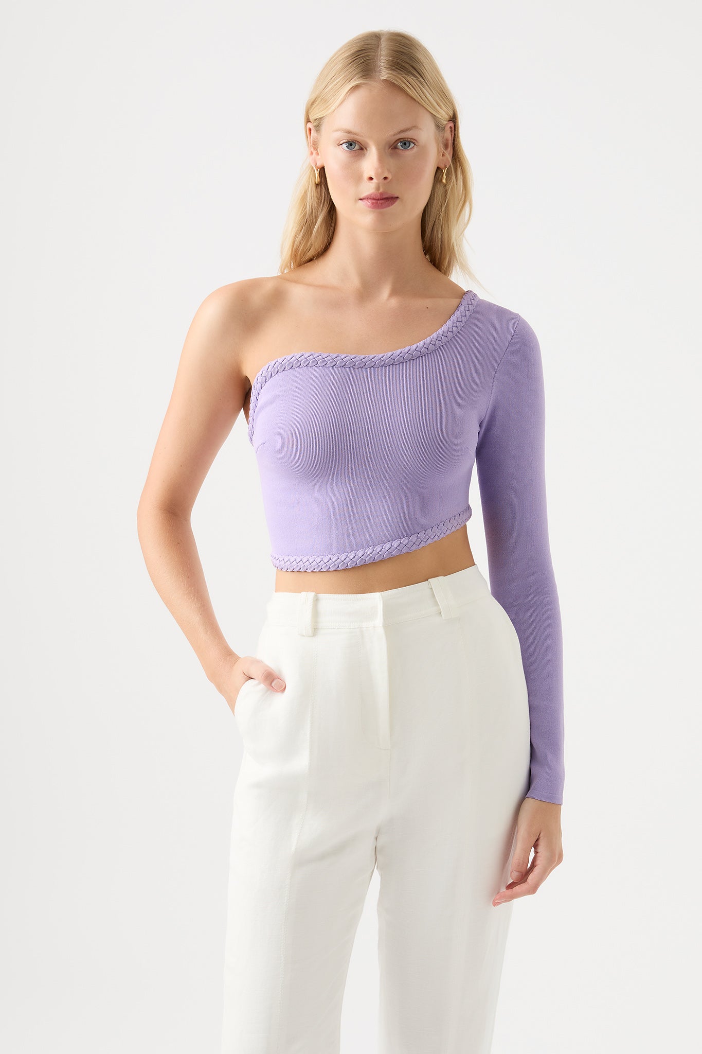 Aje Hyades Braided Long Sleeve Top - Image 1