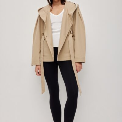 Aje Hooded Crop Trench - Image 1