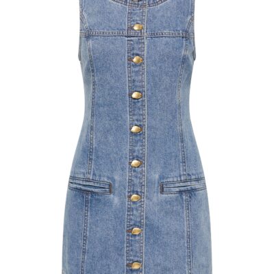 Aje Holland Denim Mini Dress - Image 2