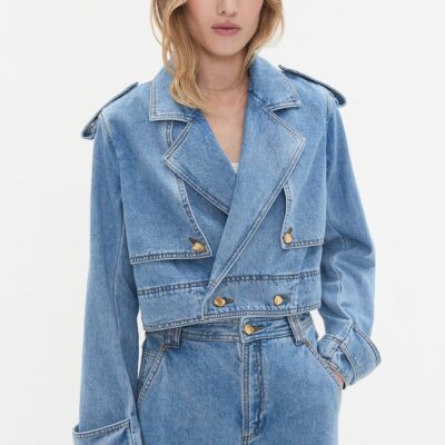 Aje Holland Denim Jacket - Image 1