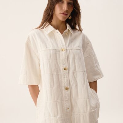 Aje Helm Denim Shirt - Image 1