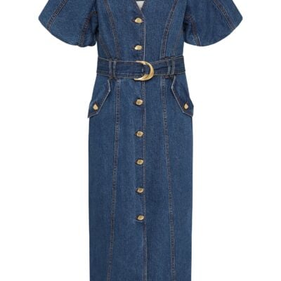 Aje Harper Denim Midi Dress - Image 2