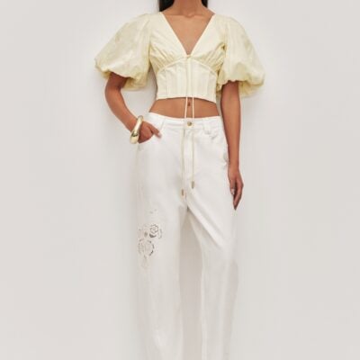 Aje Halo Embroidered Pant - Image 1