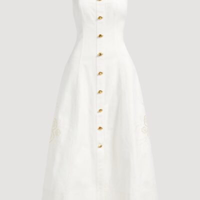 Aje Halo Embroidered Midi Dress - Image 2