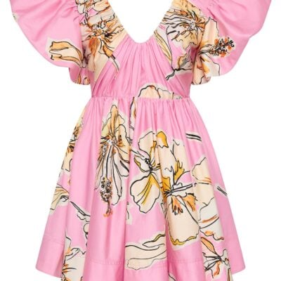 Aje Gretta Bow Back Mini Dress - Image 2