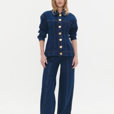 Aje Gianna Denim Shirt - Image 1