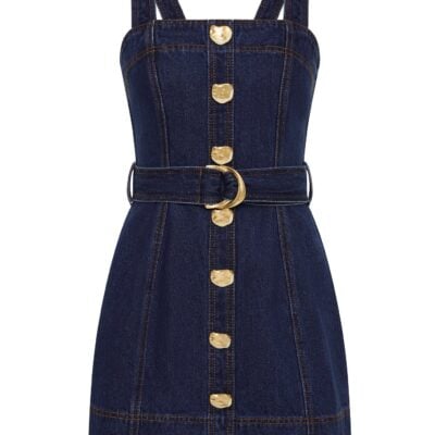 Aje Gianna Denim Mini Dress - Image 2