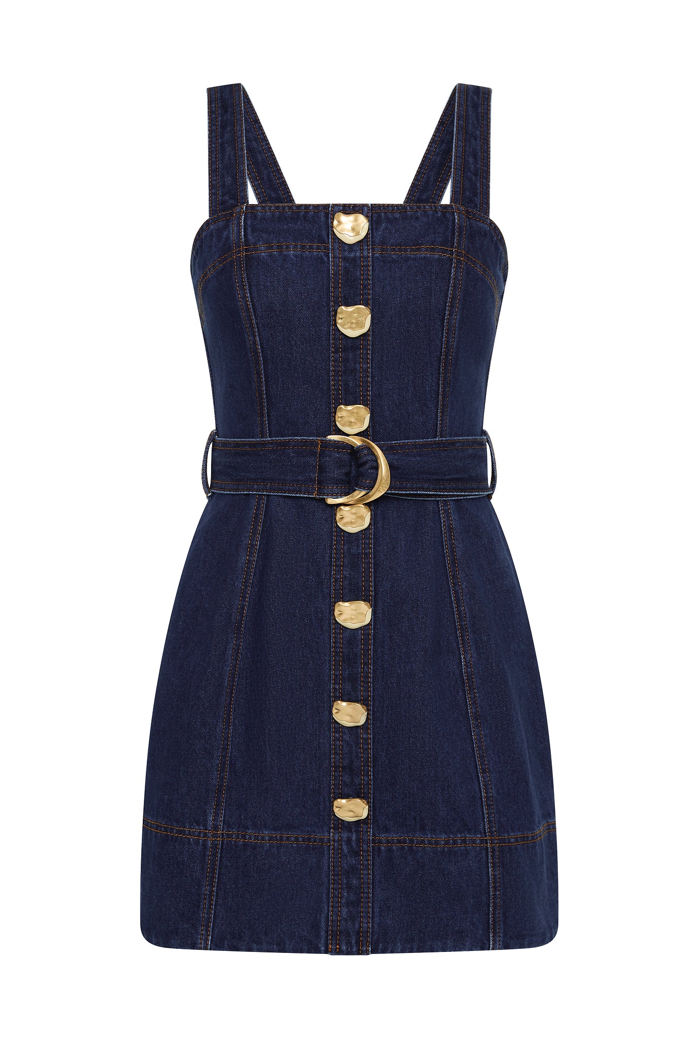 MNAJE060926190235569_2 Aje Gianna Denim Mini Dress - Image 2