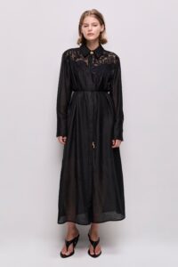 Aje Gia Embroidered Maxi Dress