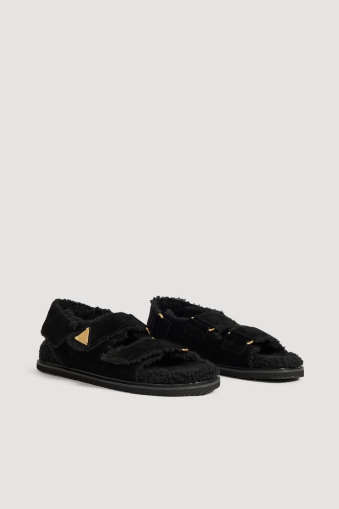 Aje Fluffy Strap Sandal - Image 1