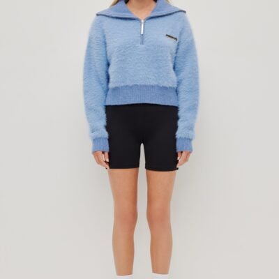 Aje Fluffy 1/4 Zip Jumper - Image 1