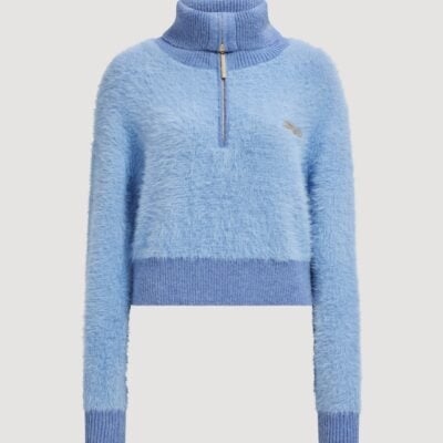 Aje Fluffy 1/4 Zip Jumper - Image 2