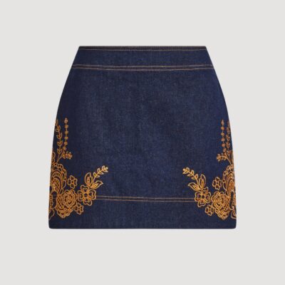 Aje Elora Denim Mini Skirt - Image 2