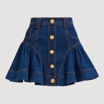 Aje Elodi Denim Mini Skirt - Image 2