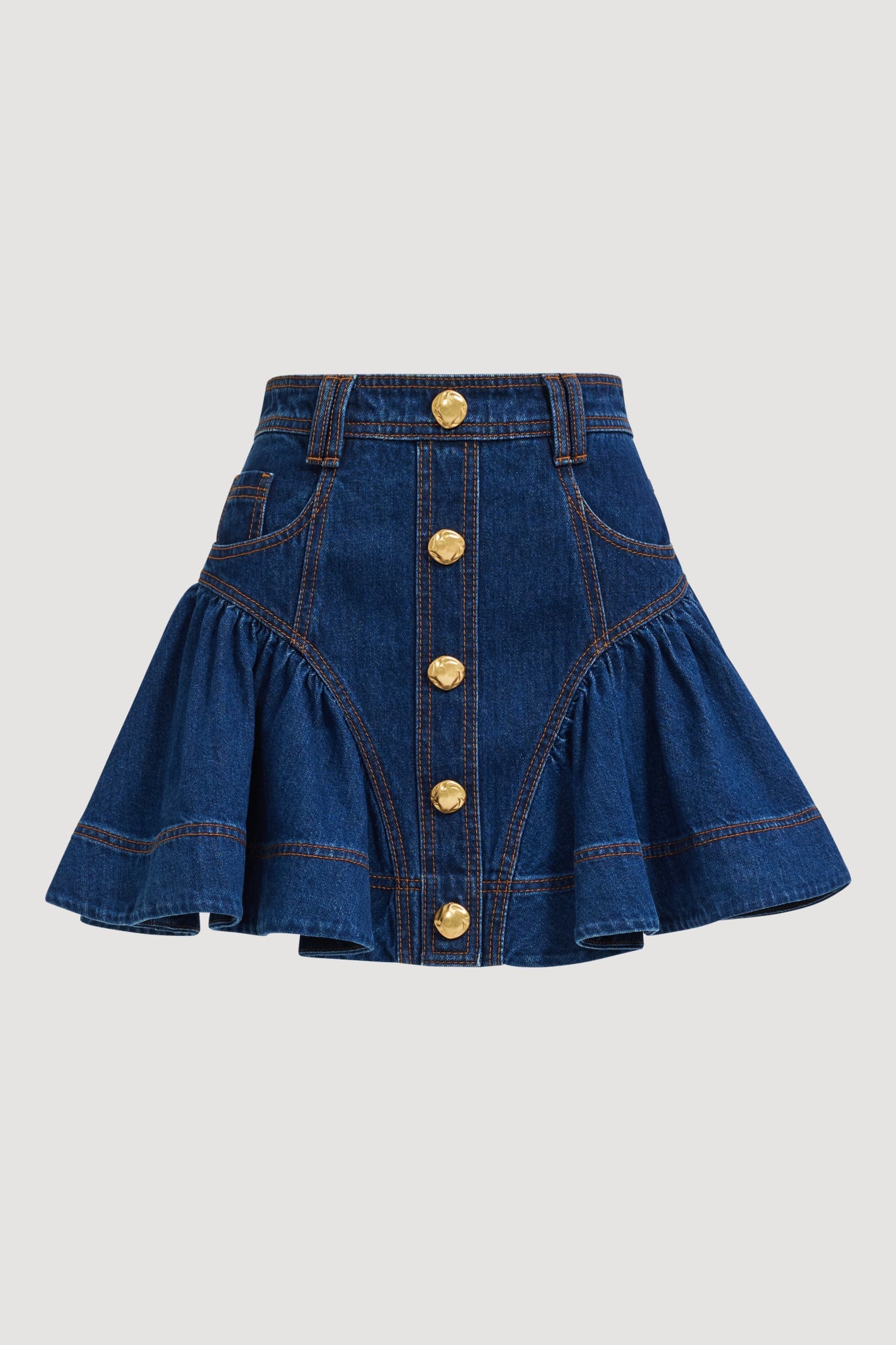 MNAJE060926190235663_2 Aje Elodi Denim Mini Skirt - Image 2