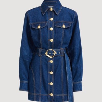 Aje Elodi Denim Mini Dress - Image 2