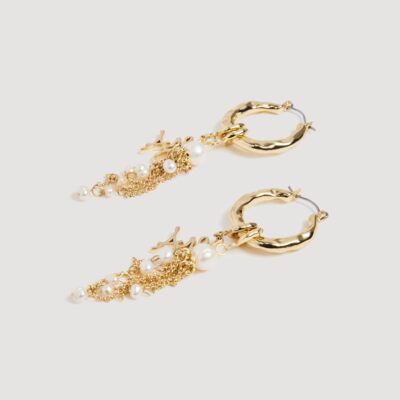 Aje Elle Pearl Hoop - Image 1