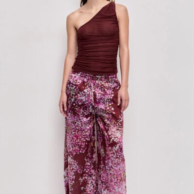 Aje Elaria One Shoulder Mesh Top - Image 1