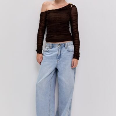 Aje Elaria Long Sleeve Mesh Top - Image 1