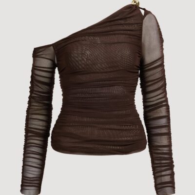 Aje Elaria Long Sleeve Mesh Top - Image 2