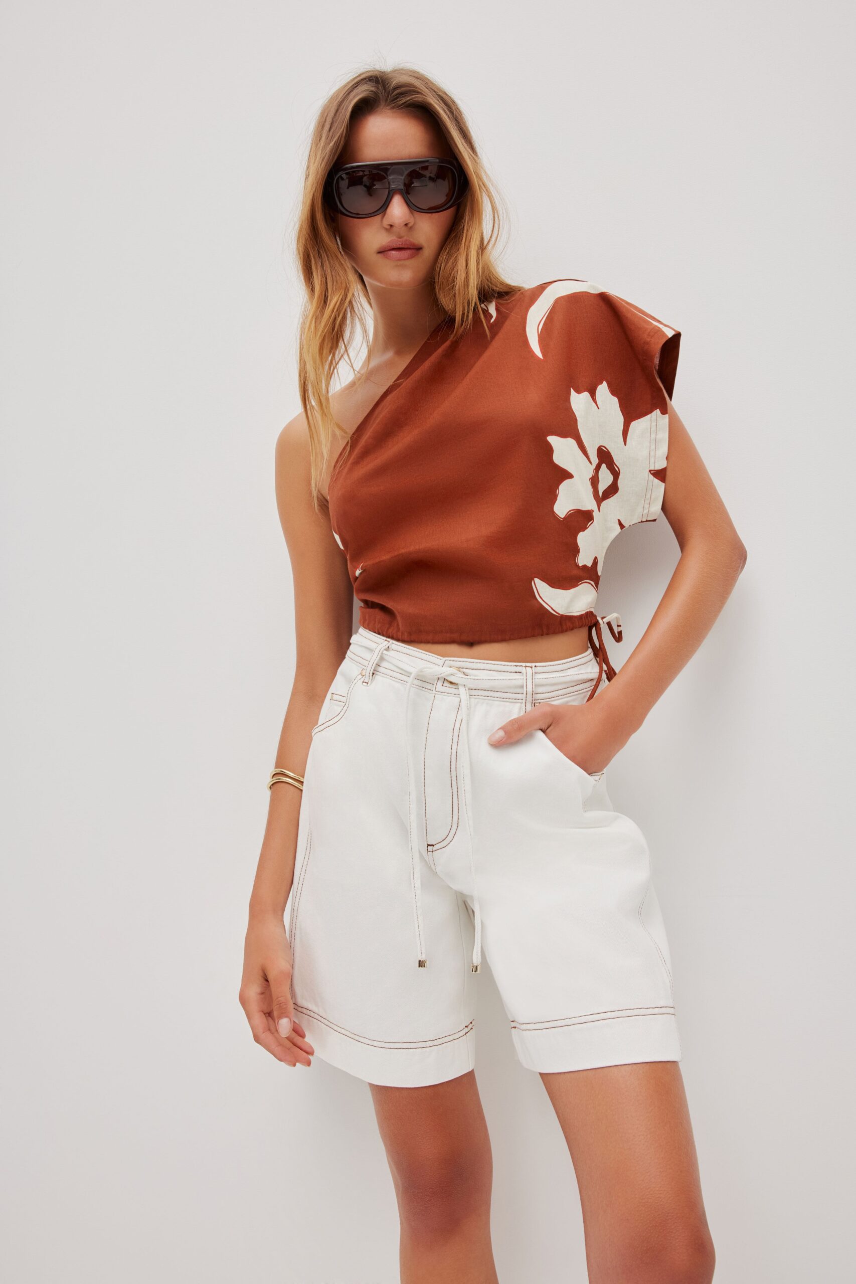MNAJE060926190235682_3 Aje Elara One Shoulder Top - Image 3