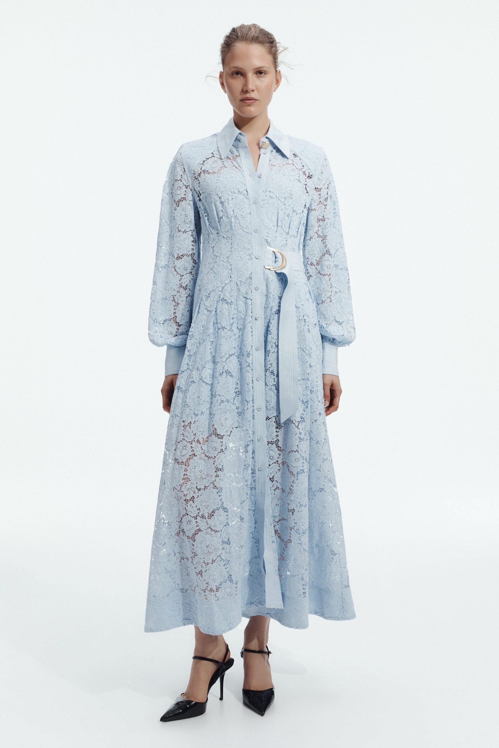 Aje Verse Lace Midi Dress - Image 1