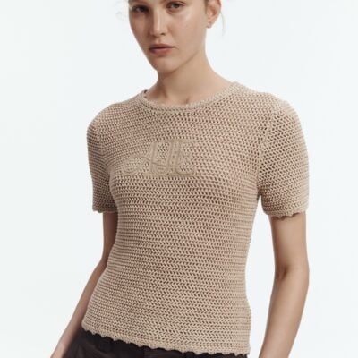 Aje Uma Slim Knit Tee - Image 1