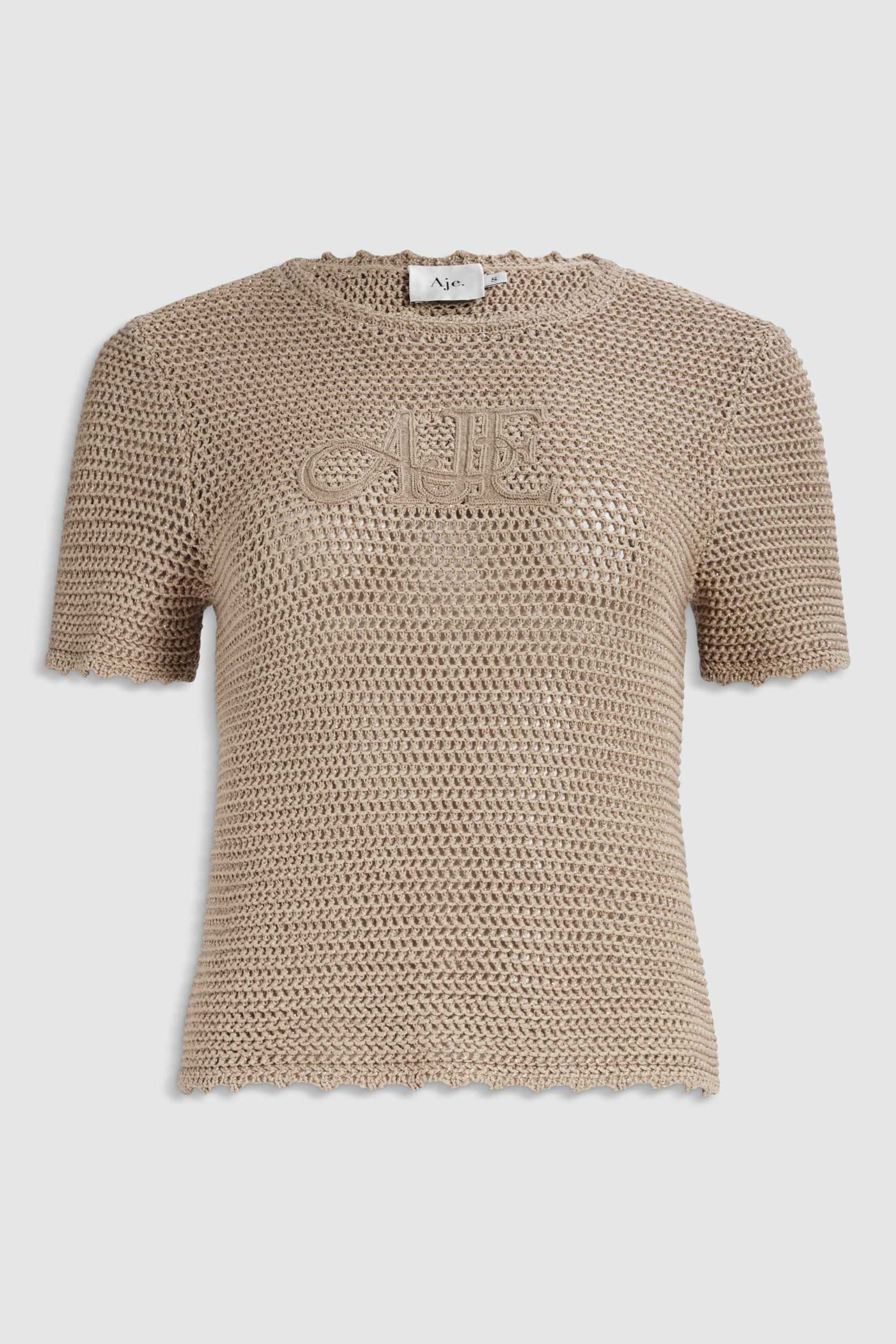 MNAJE200926190225010_2 Aje Uma Slim Knit Tee - Image 2
