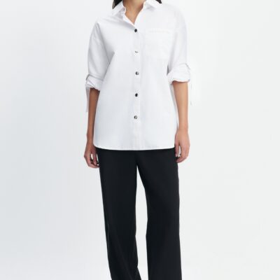 Aje Short Sleeve Embroidered Shirt - Image 1