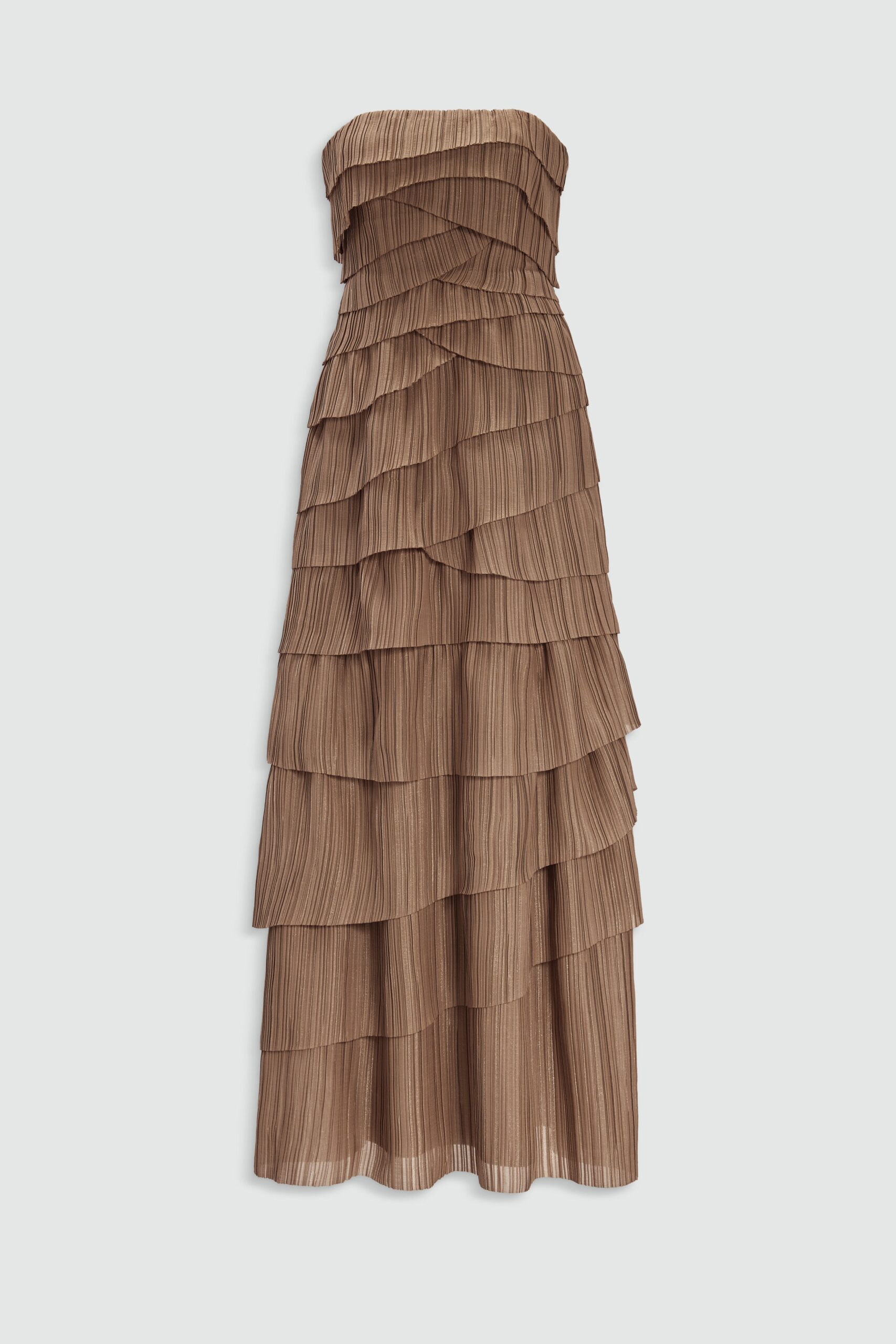 MNAJE200926190225021_2 Aje Phoebe Pleated Gown - Image 2