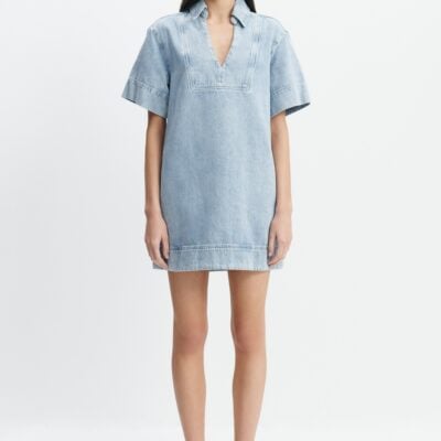 Aje Margot Denim Mini Dress - Image 1