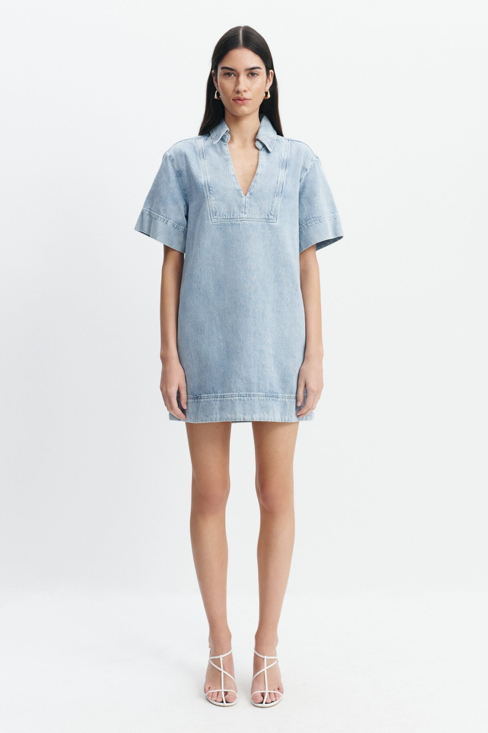 Aje Margot Denim Mini Dress - Image 1