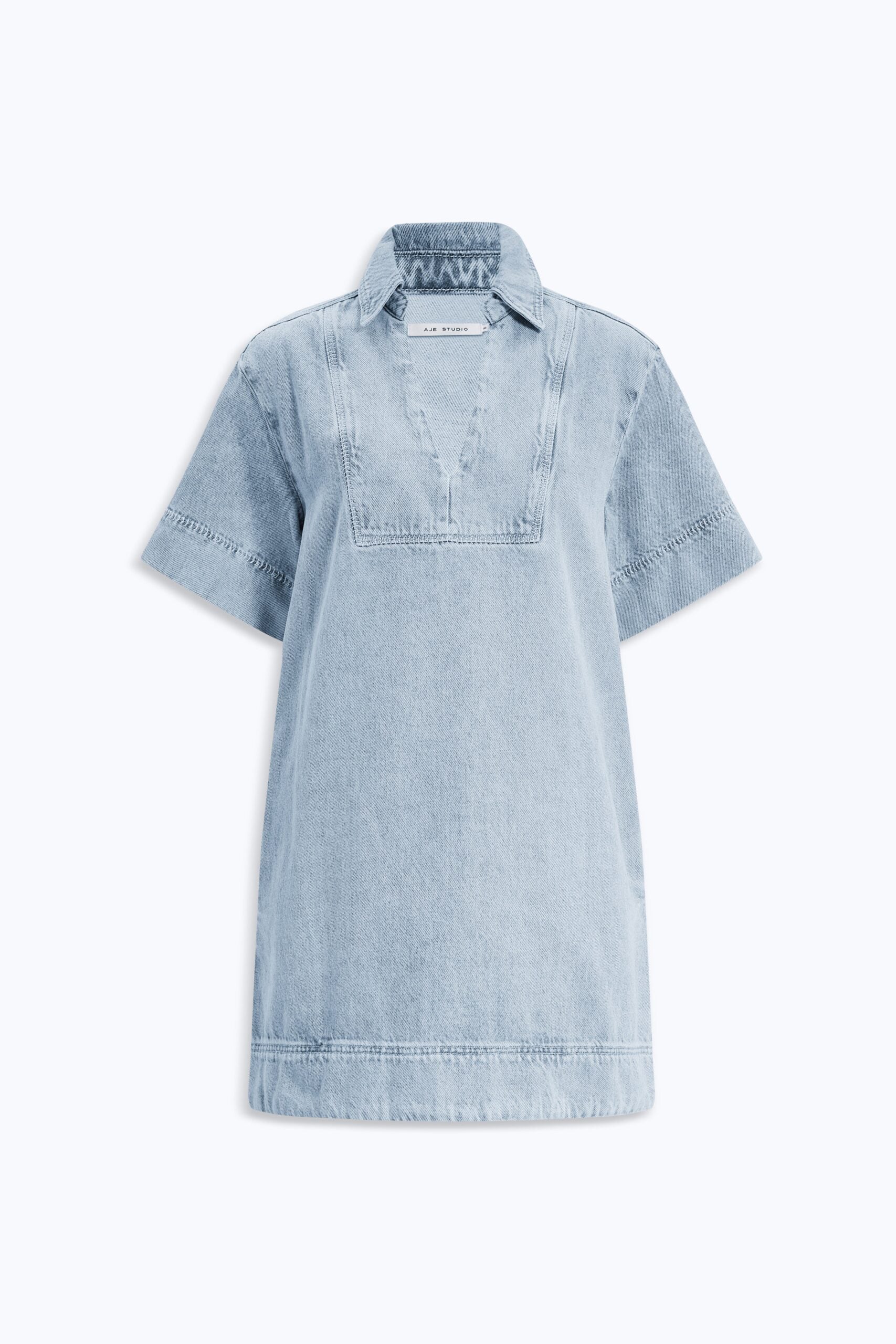 MNAJE200926190225028_2 Aje Margot Denim Mini Dress - Image 2