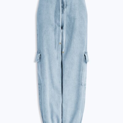Aje Margot Denim Cargo Pant - Image 2