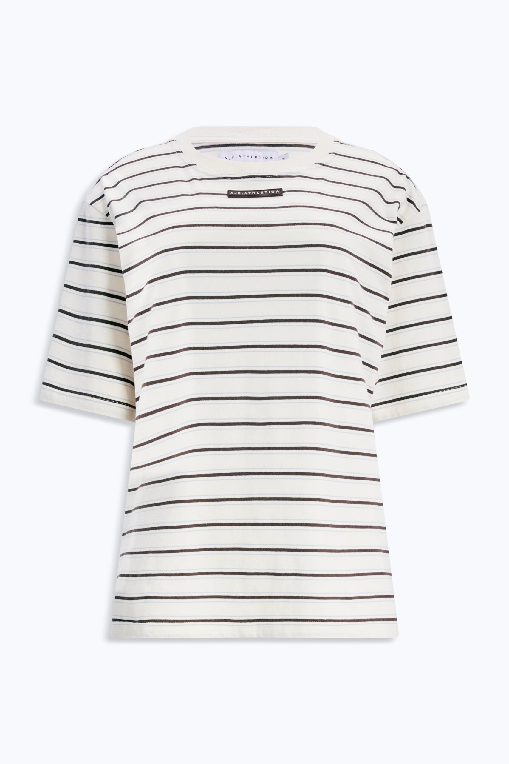 MNAJE200926190225033_2 Aje Logo Sport Stripe Tee 102 - Image 2