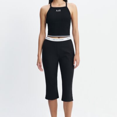 Aje Logo Elastic Capri Pant - Image 1