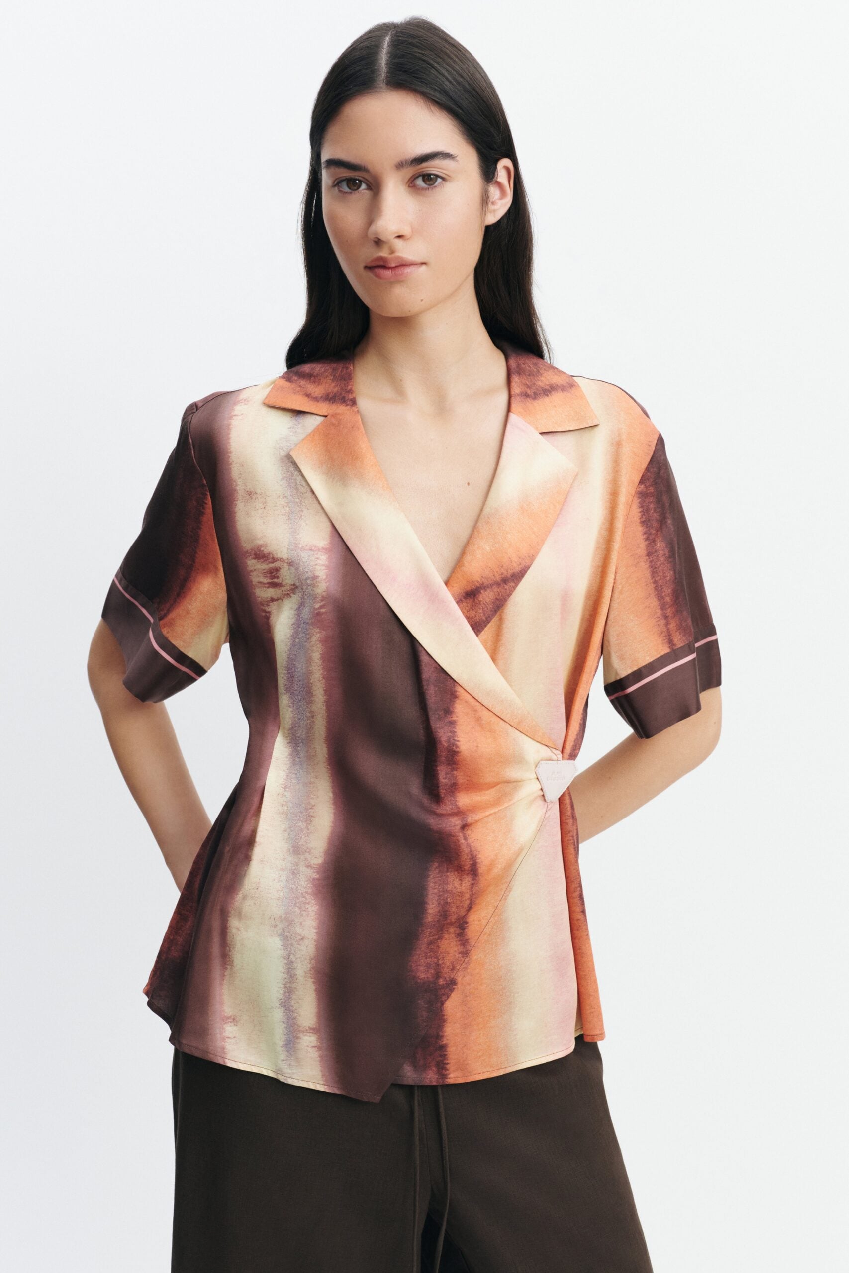 Aje Lindsey Wrap Shirt - Image 1