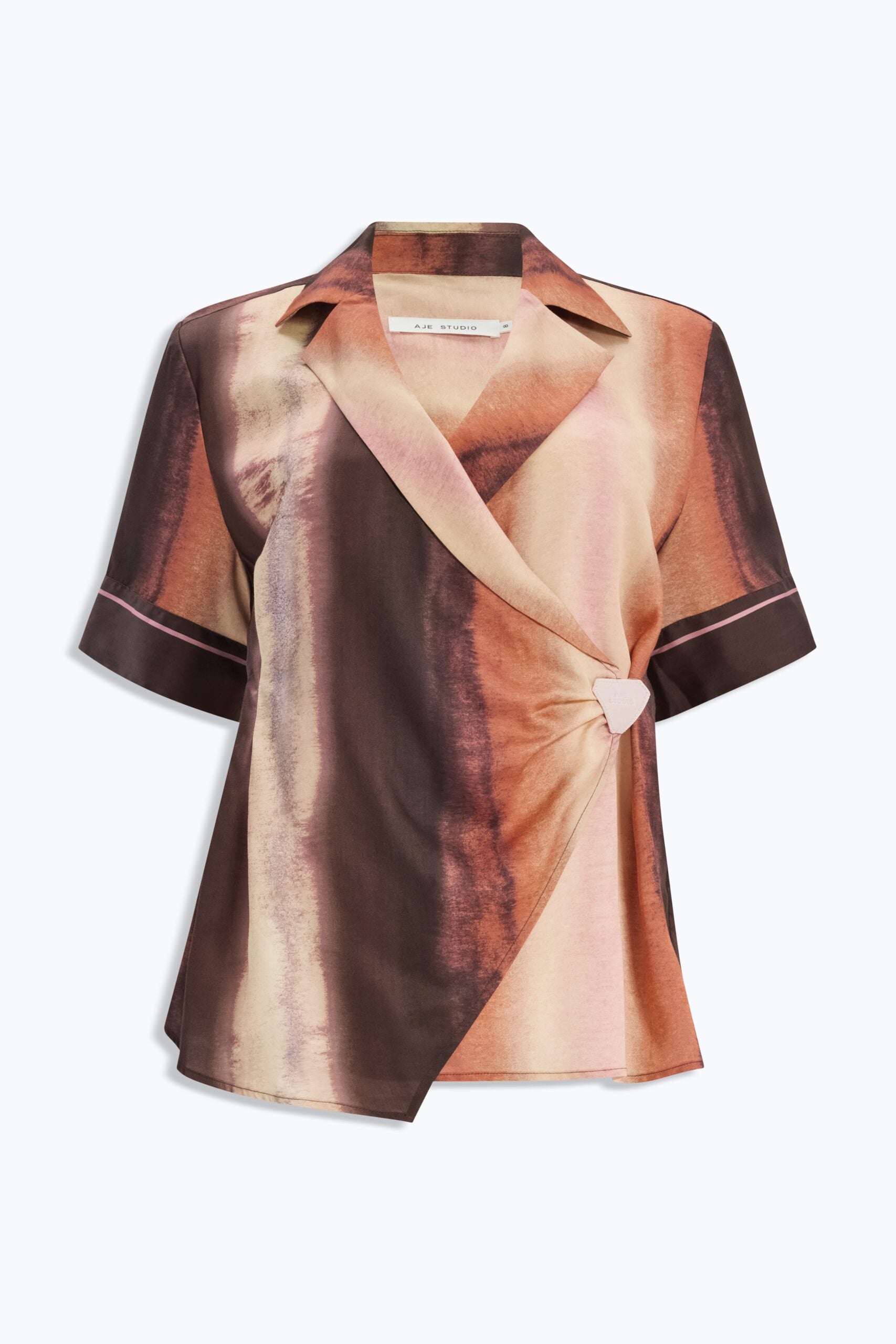 MNAJE200926190225038_2 Aje Lindsey Wrap Shirt - Image 2